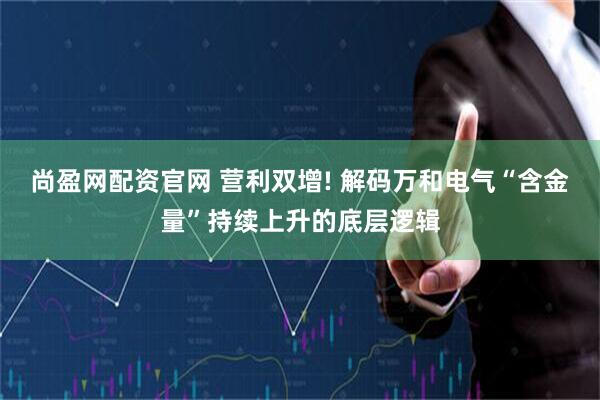 尚盈网配资官网 营利双增! 解码万和电气“含金量”持续上升的底层逻辑